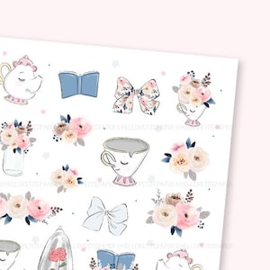 Belle -  deco |  Hand drawn planner stickers