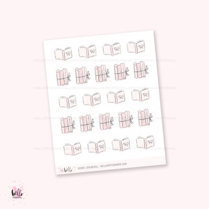 Doodle icons (BOOKS)  -  hand-drawn planner stickers