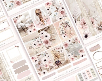 Soirée - Planner sticker kit / 4 sheets