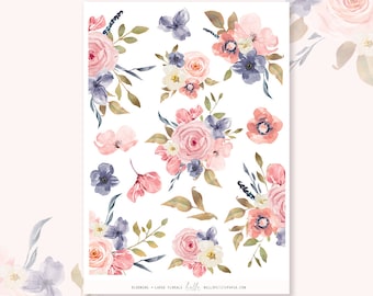 Blooming - Large Deco Floral stickers