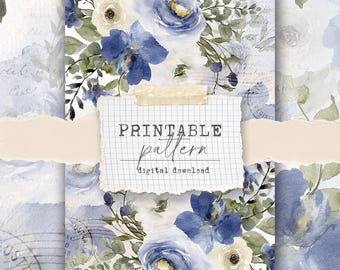 Printable pattern (digital download) - for scrapbook papers, vellum, fabrics - sweet dreams