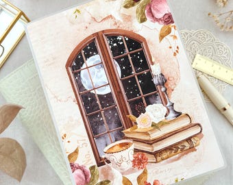 Sticker Album-  sticker storage (Window and moon)