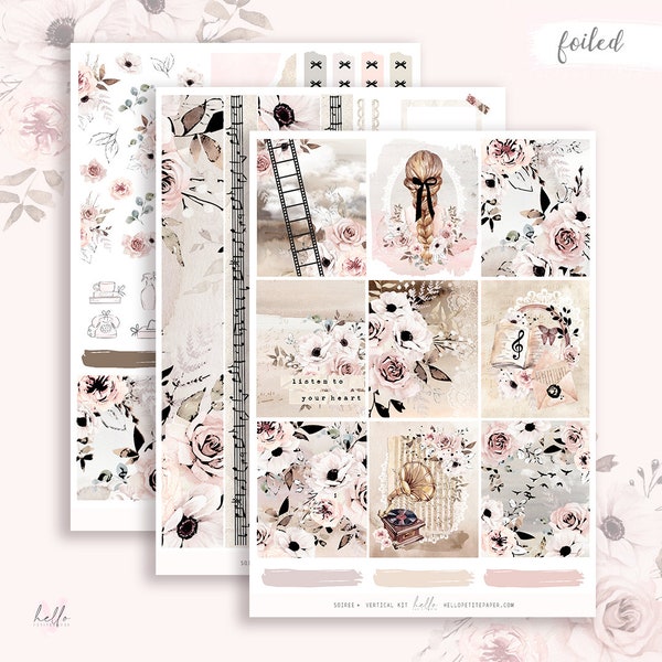 FOILED KIT - Soirée collection - Planner sticker kit