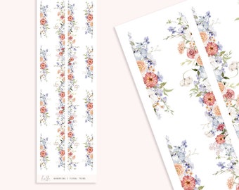 Floral trims (Wandering) - flower deco | journaling, bujo, planner stickers