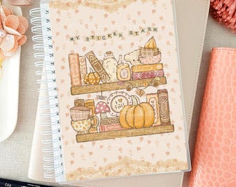 Sticker Book - reusable sticker storage (Autumnal shelves)