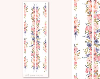 Floral trims (Blooming) - flower deco | journaling, bujo, planner stickers