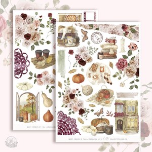 Journaling sticker kit - Quiet corners of Fall | planner stickers (select your page)