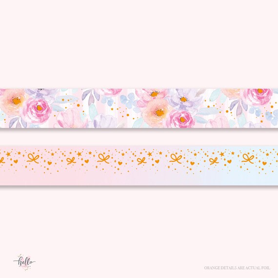 Hello Spring Gold Foil Washi Tape - Original Design