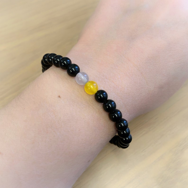 Gemstone Bead Couple Bracelets Set Anniversary Gift for Him Etsy