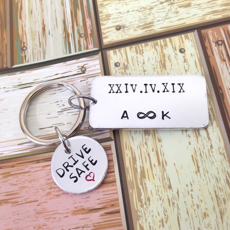 Personalised Drive Safe I Need You Keyring Boyfriend Birthday Etsy