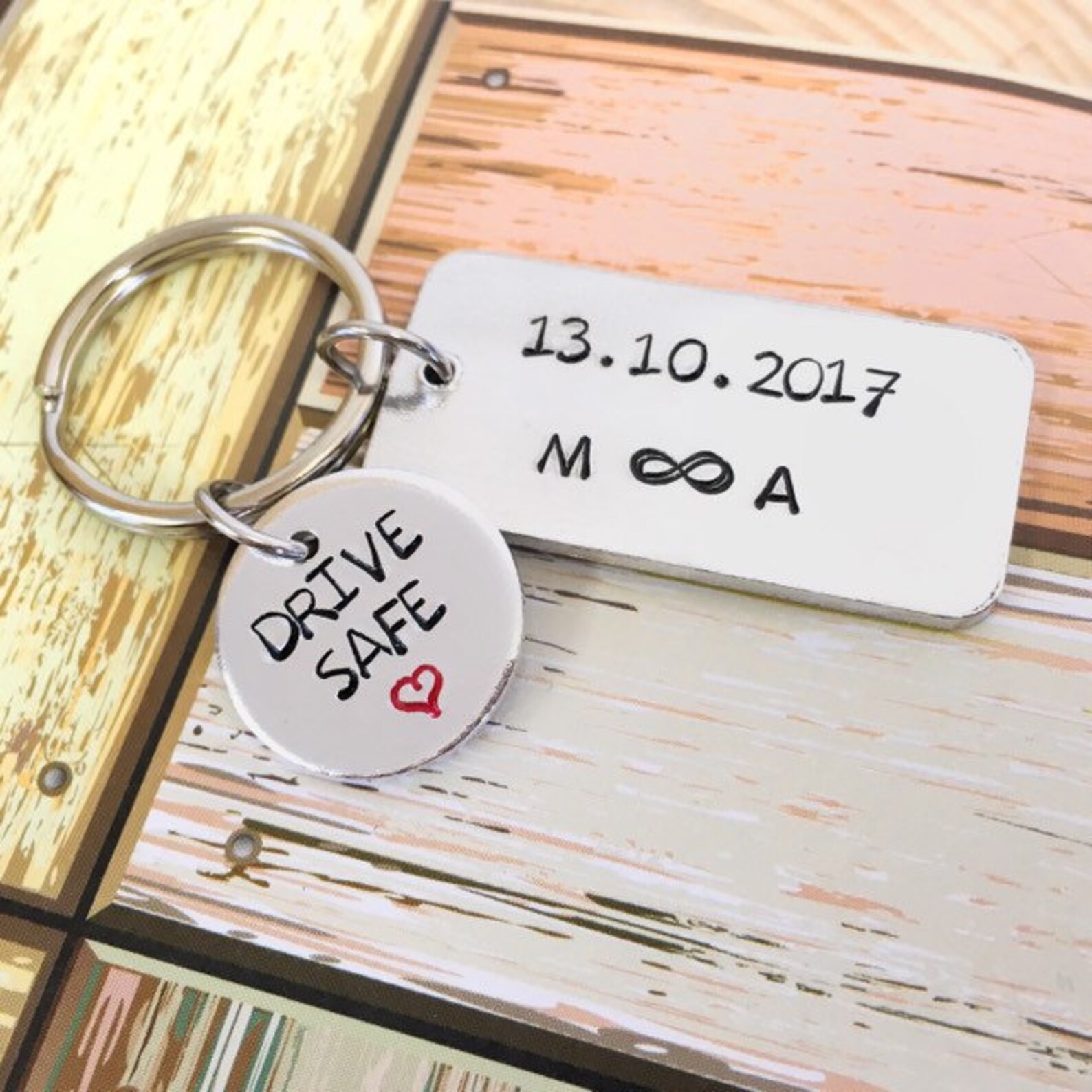 Personalised Drive Safe I Need You Keyring Boyfriend Birthday Etsy UK