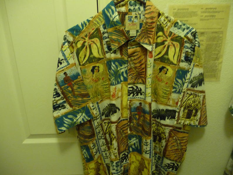 Kahala John Severson Collection Aloha Shirt Men/'s L 100/% Cotton gently used Dad Wear Alert!!!