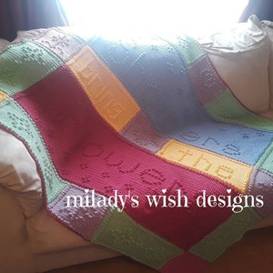 Showers to Flowers Crochet Afghan or Blanket Spring Colors