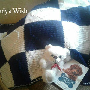 Wrapped In Love Crochet Baby Blanket Afghan Heart Blocks
