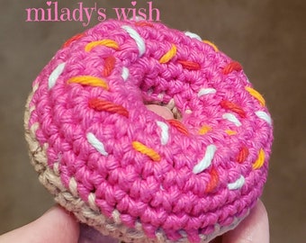 Catnip Crazies Donut Cat Toys, Crochet, Organic Catnip Pet Safe Toy