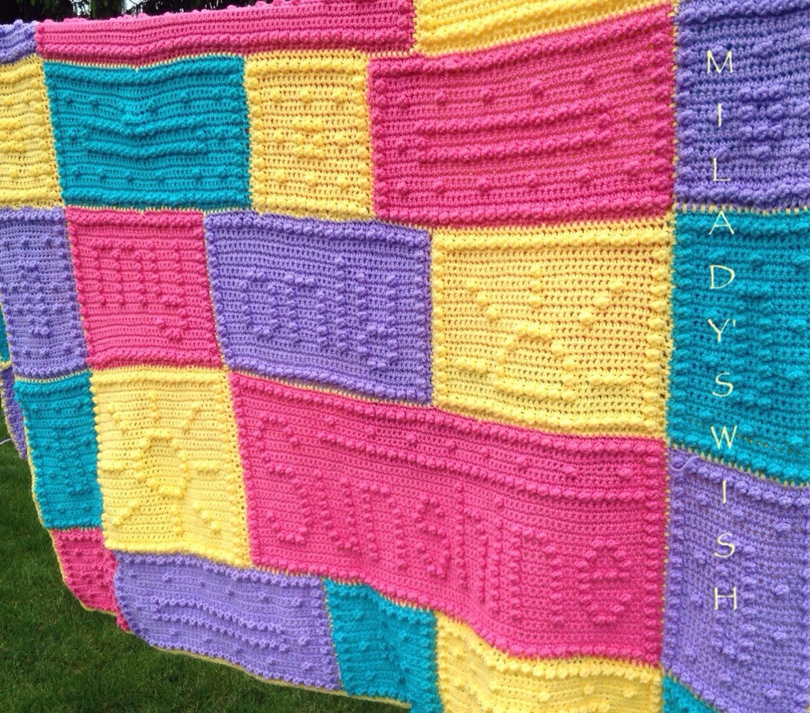 You Are My Sunshine Blanket/crochet Afghan/jody Pyott Pattern Etsy