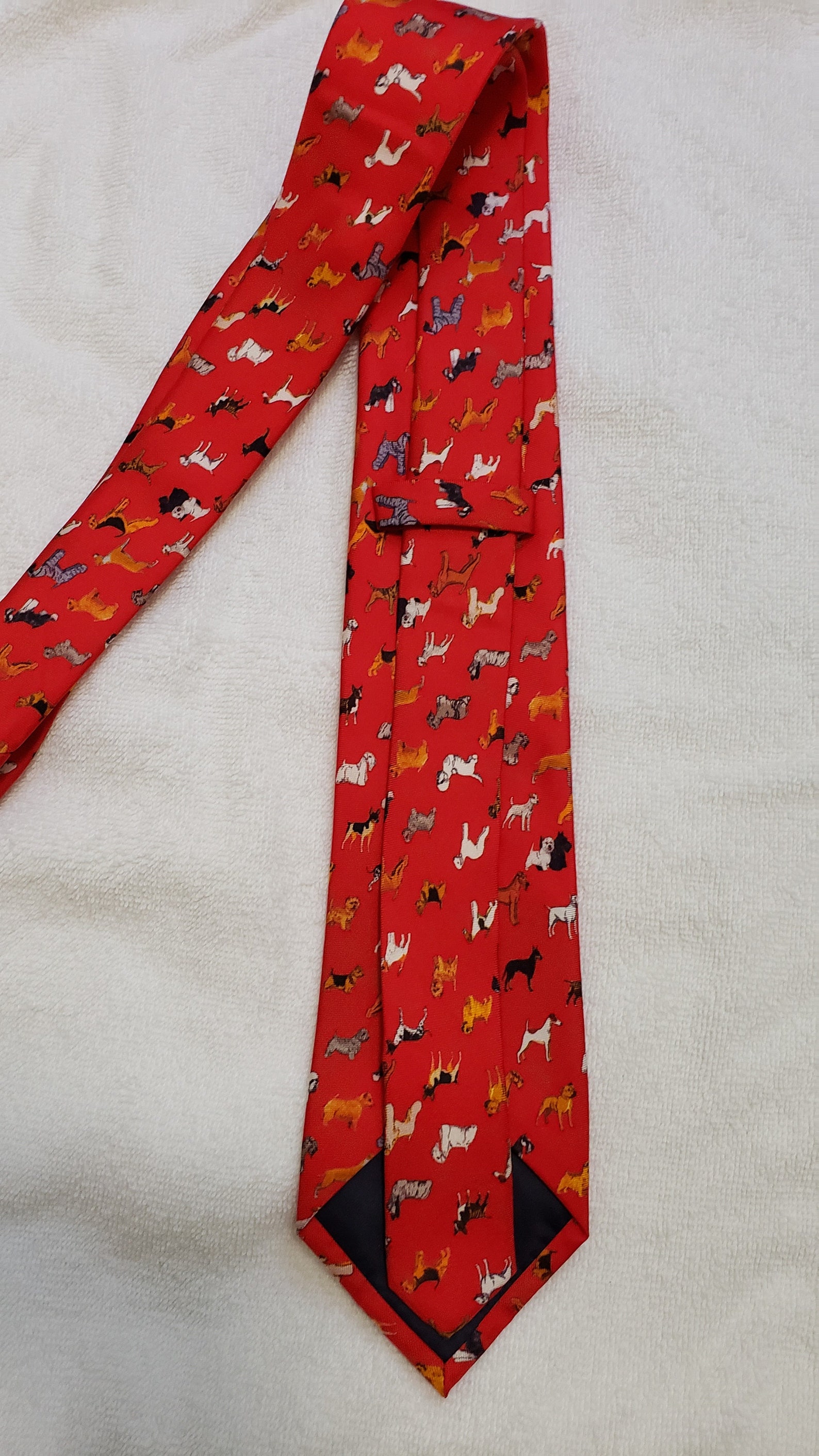 Dog Neck Tie Silk Men's Neck Tie Dogs Tie Dog Lover Etsy