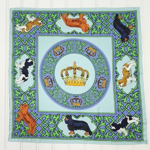 Cavalier King Charles Spaniel Silk Scarf: Dog Lover Gift, 36x36&quot;