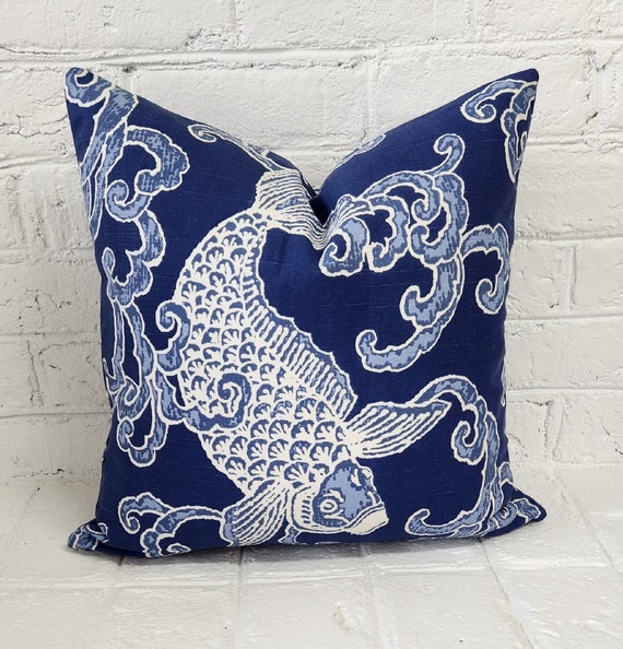 Cummings Embroidered Decorative Pillow In Coastal
