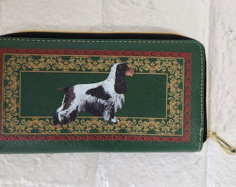 English Cocker Spaniel Wallet, Custom Designed Ladies Wallet, Womens Wallet, Cardholder Wallet, Mother's Day Gift, Ready to Ship