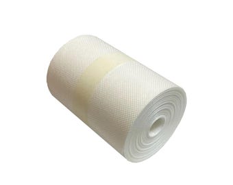 Draperiveckförstyvning, Buckram Sy-i: 10 cm vit - Tvättbar non-woven