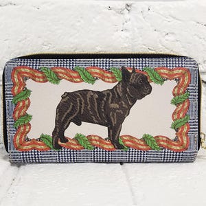 Cartera de bulldog francés, bulldog atigrado, cartera de mujer, regalo del día de la madre, cartera de mujer, tarjetero, regalo para amantes de los perros, lista para enviar