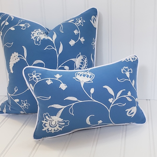 Blue and White Chinoiserie Pillow Etsy
