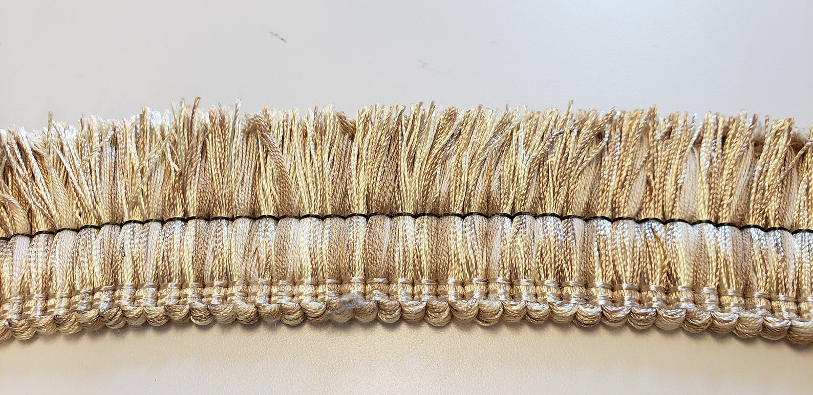 Tan Neutral Brush Fringe Drapery Trim Pillow Fringe Home Etsy