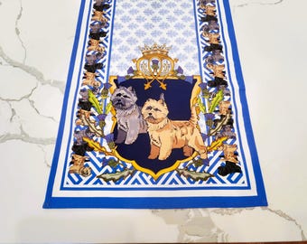 Cairn Terrier Table Runner, Table Linen, Table Decor, Gift for Her, Table Decor, Centerpiece, Dog Lover Gift