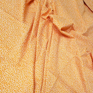 Animal Print Orange and White Fabric ONE Yard, P Kaufmann, Upholstery Drapery Pillow Fabric, 100% Cotton Upholstery Weight