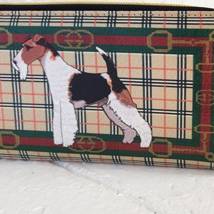 Wire Fox Terrier Zipper Wallet, Cardholder Wallet, Zippered Wallet for Women, Dog Lover Gift, Ready to Ship