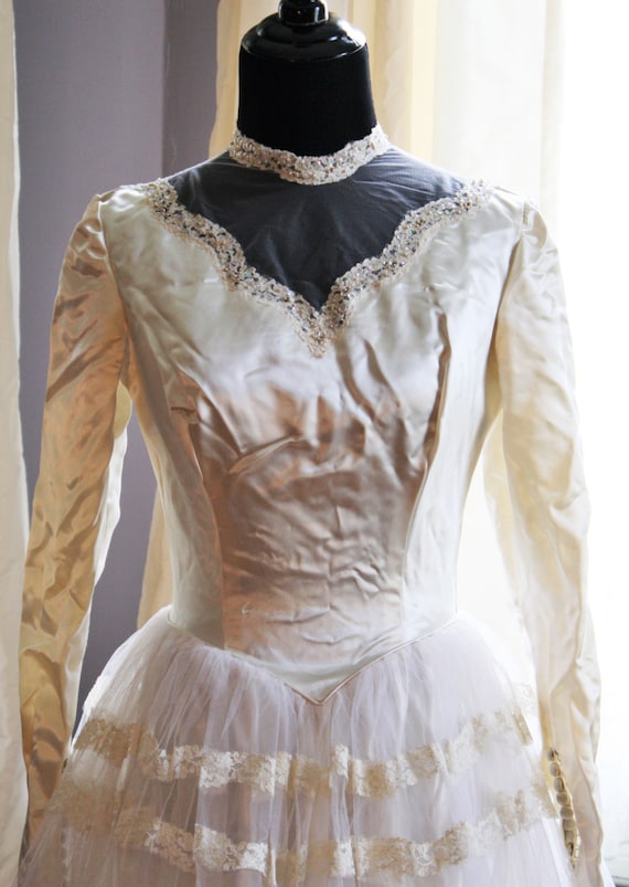 Ameri Vintage TULLE DOCKING DRESS ベージュ M Ameri VINTAGE - TULLE DOCKING DRESS《美品》の通販 by ノリ's