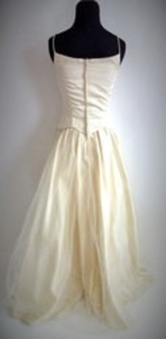Gown #M170 ~ Palest Peach/Ivory Embroidered Jessi… - image 4