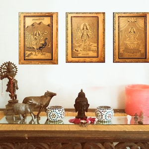 Rustic Indian Goddess Prints: Saraswati, Tara, Bhairavi (A4 Digital Download)