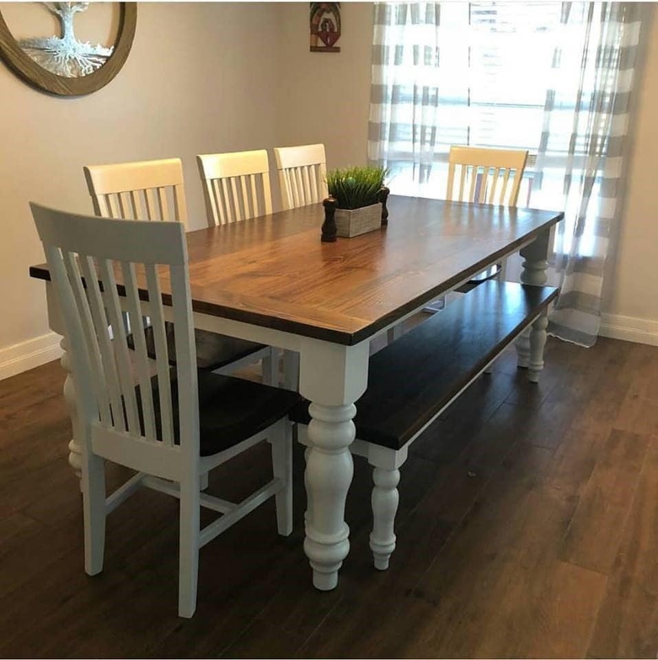 16 Unfinished Farmhouse Bench Legs or Coffee Table Legs Set of 4