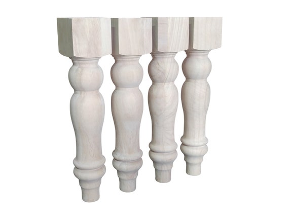 16 Chunky Farmhouse Bench Legs Or Coffee Table 16 Chunky Farmhouse Bench Legs Or, Unfinished Wood End Table Legs