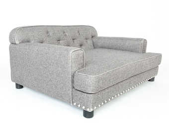 Upholstered Kids' Sofa- Tufted, Washable, Performance Fabrics