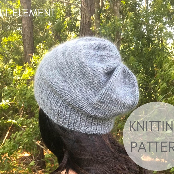 Knitting Pattern, Slouchy Hat Pattern, Knitting Hat Pattern, Slouchy Hat Knitting Pattern, Happy Hat, Mohair Hat