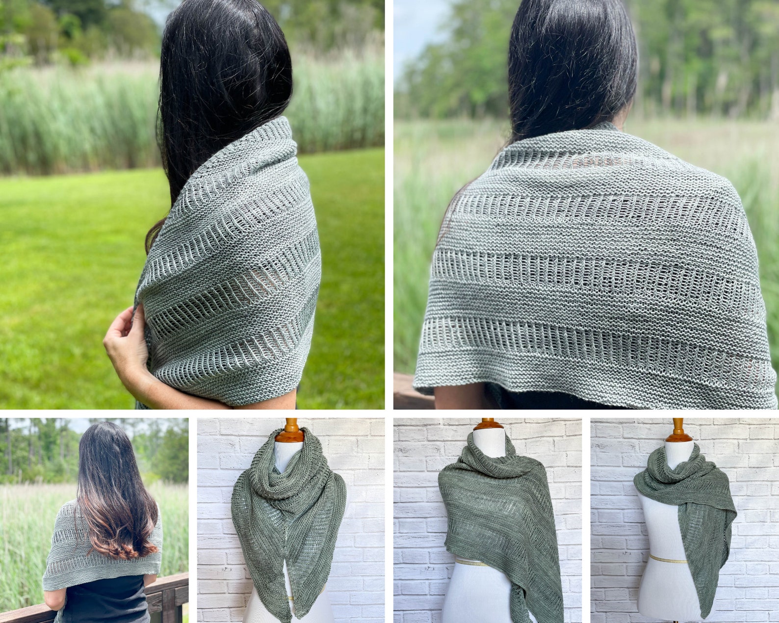 Crescent Shawl Pattern // Knitting Pattern // Knit Shawl Etsy