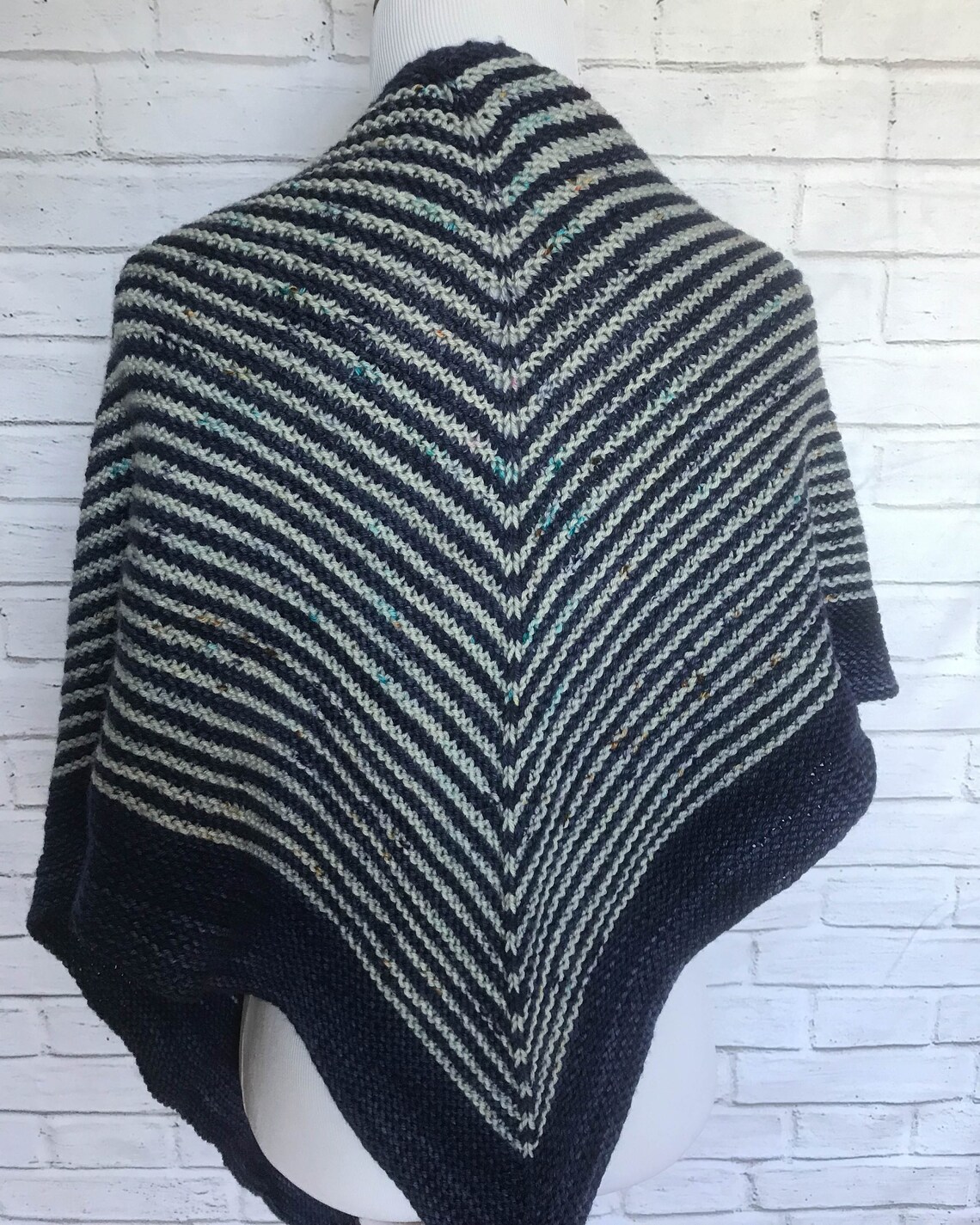 how to wear an asymmetrical triangle shawl