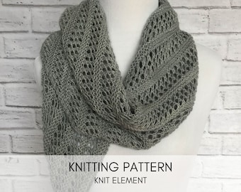 Lace Vented Wrap Knitting Pattern (PDF Pattern)