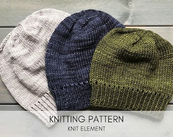 Under Cover Hat Knitting Pattern: Easy Knit Beanie (PDF Pattern)