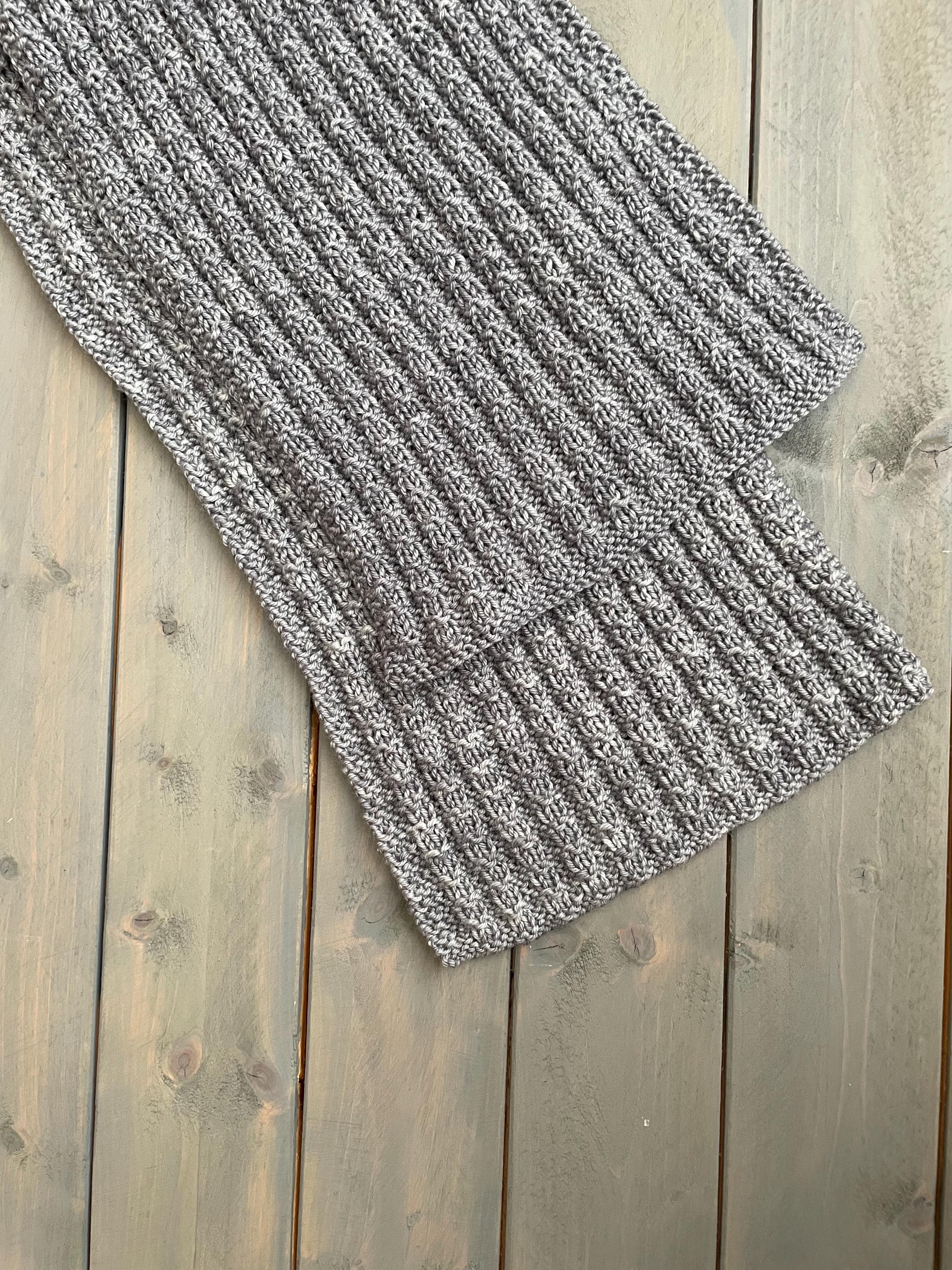 Reversible Rib Knitting Pattern Reversible Ribbed Knit Scarf Pattern: Beginner Unisex Scarf (PDF ...