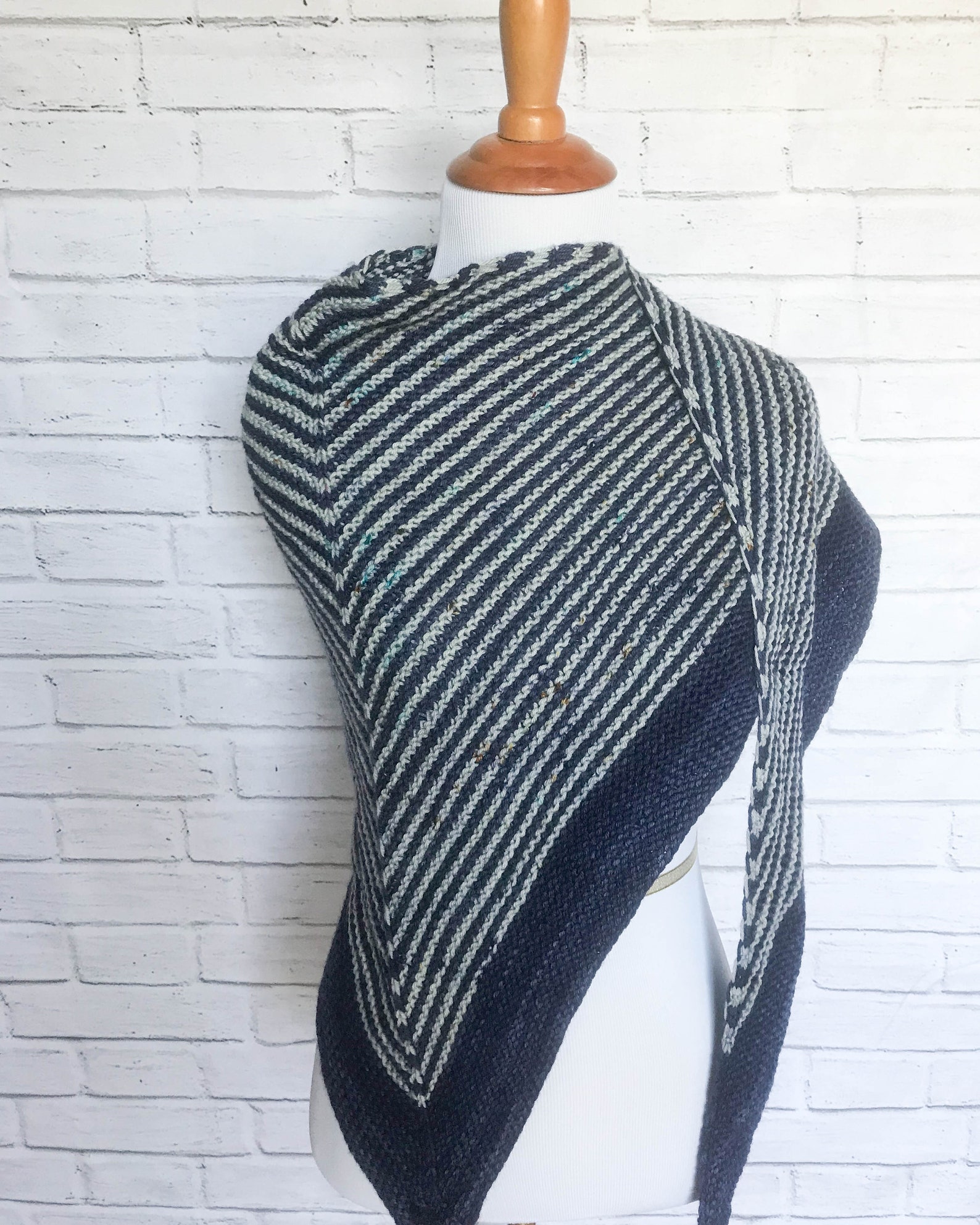 how to wear an asymmetrical triangle shawl