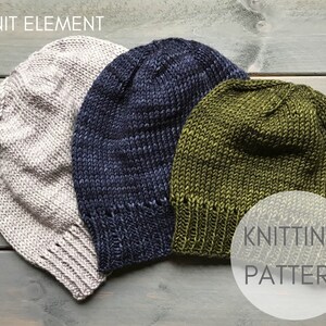 Knitting Pattern, Hat Pattern, Knitting Hat Pattern, Beanie Knitting Pattern, Under Cover Hat Pattern, Easy Knit Hat Pattern