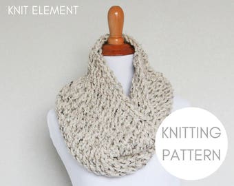 Knitting Pattern, Oxygen Cowl Knitting Pattern, Chunky Knit Cowl Pattern, Knitted Cowl Pattern, Easy Knitting Pattern