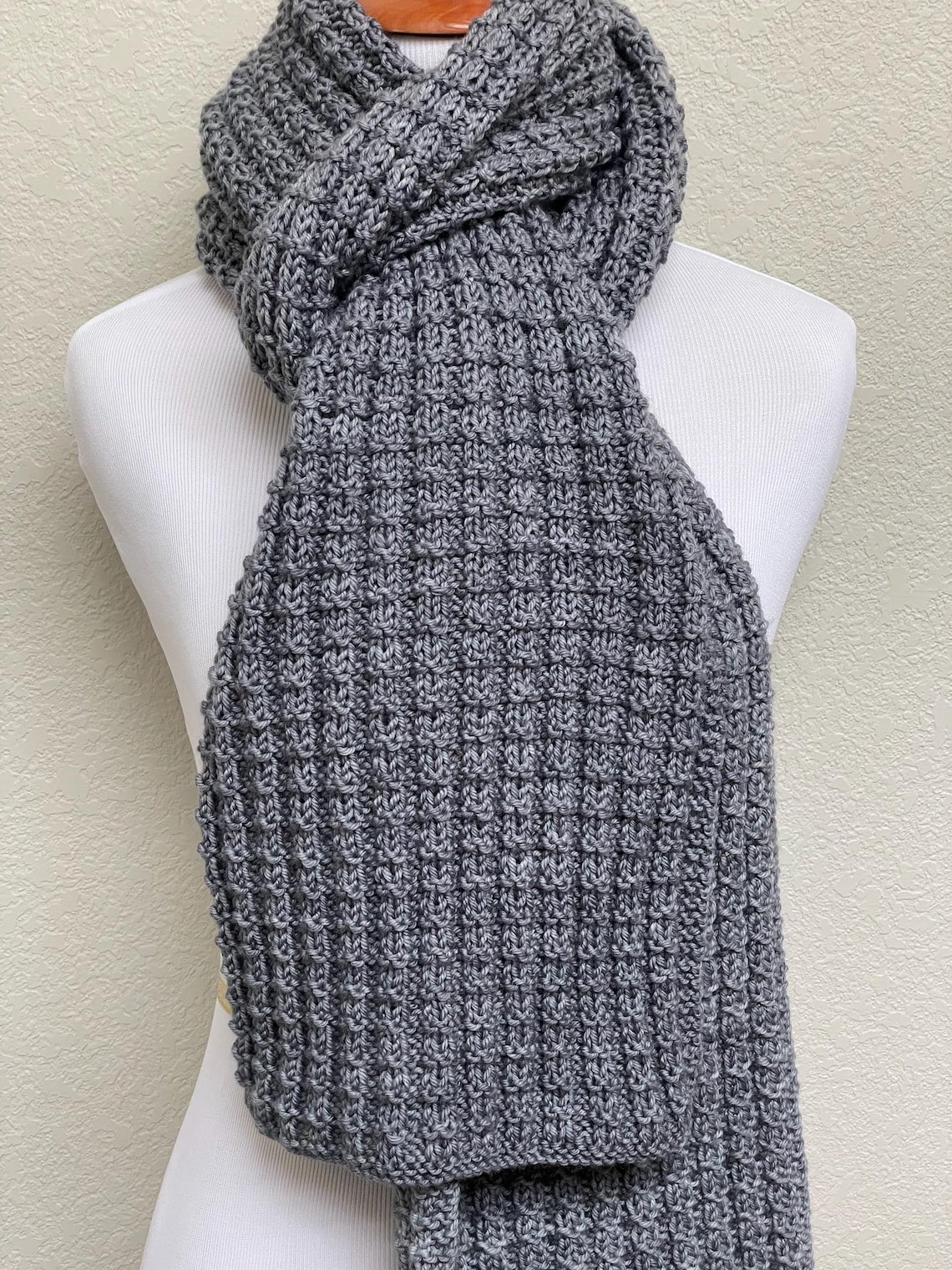 Reversible Rib Knitting Pattern Reversible Ribbed Knit Scarf Pattern: Beginner Unisex Scarf (PDF ...