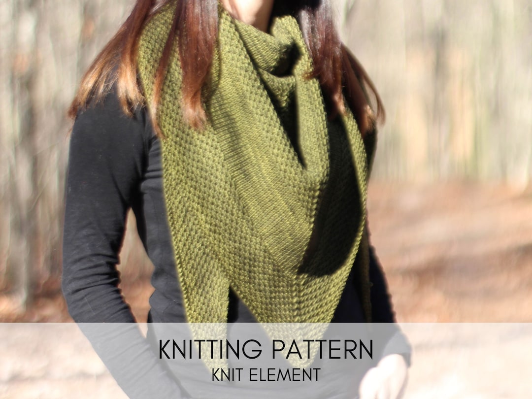 Inertia Triangle Shawl Knitting Pattern: Symmetrical Lace (PDF Pattern ...
