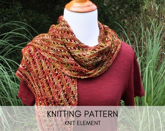Sequence Scarf Knitting Pattern: Easy Lightweight Design (PDF Pattern)