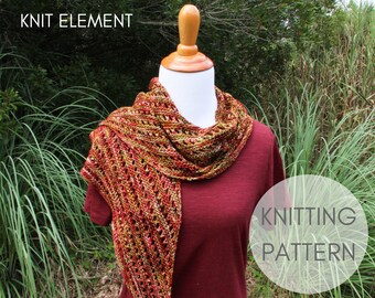 Knitting Pattern, Sequence Scarf Knitting Pattern, Knit Scarf Pattern, Lightweight Scarf Pattern, Easy Knitting Pattern